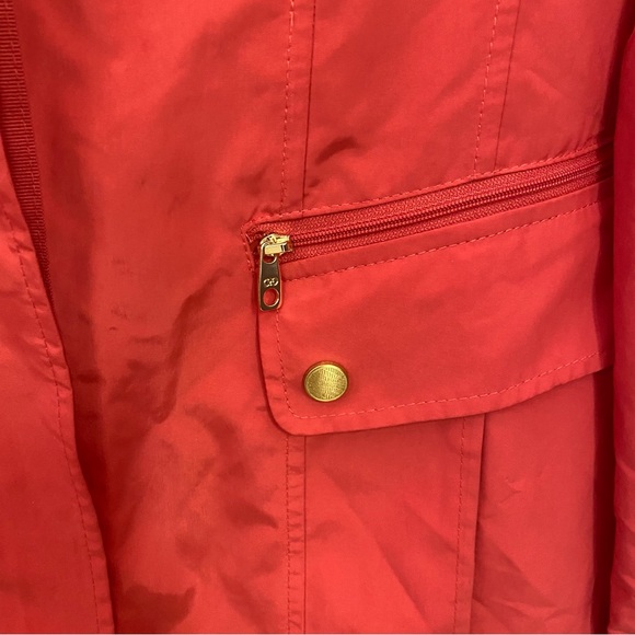 Cole Haan Raincoat  jacket Size m color coral - Picture 4 of 11
